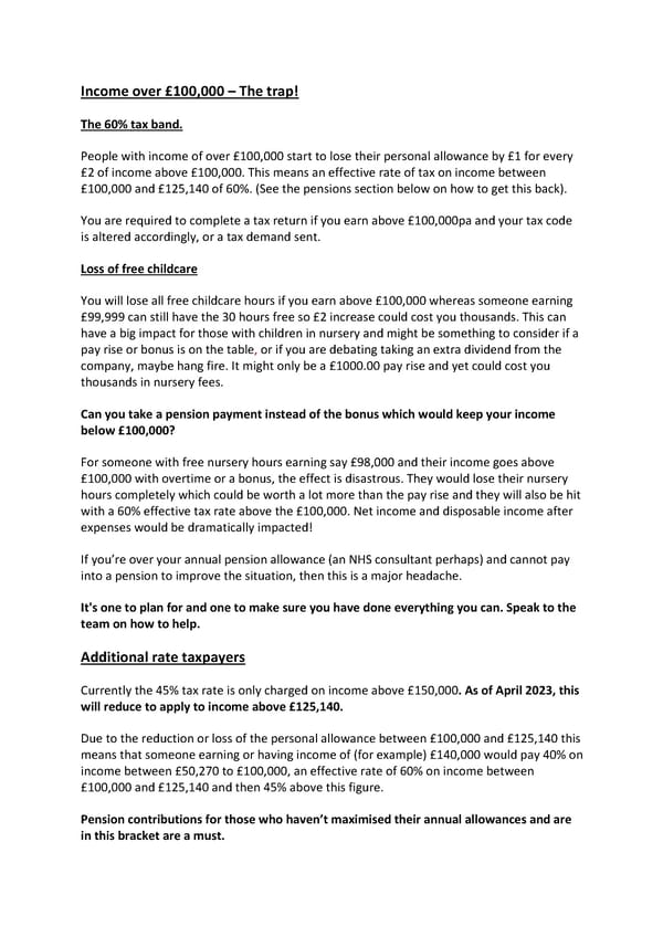 Use it or Lose it - Tax Year End Planning 2023 - Page 4